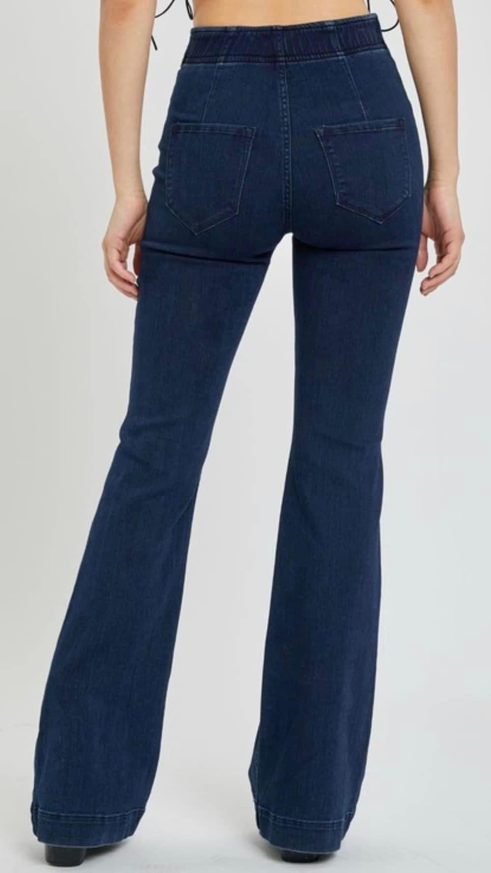 Overlapped waist Denim