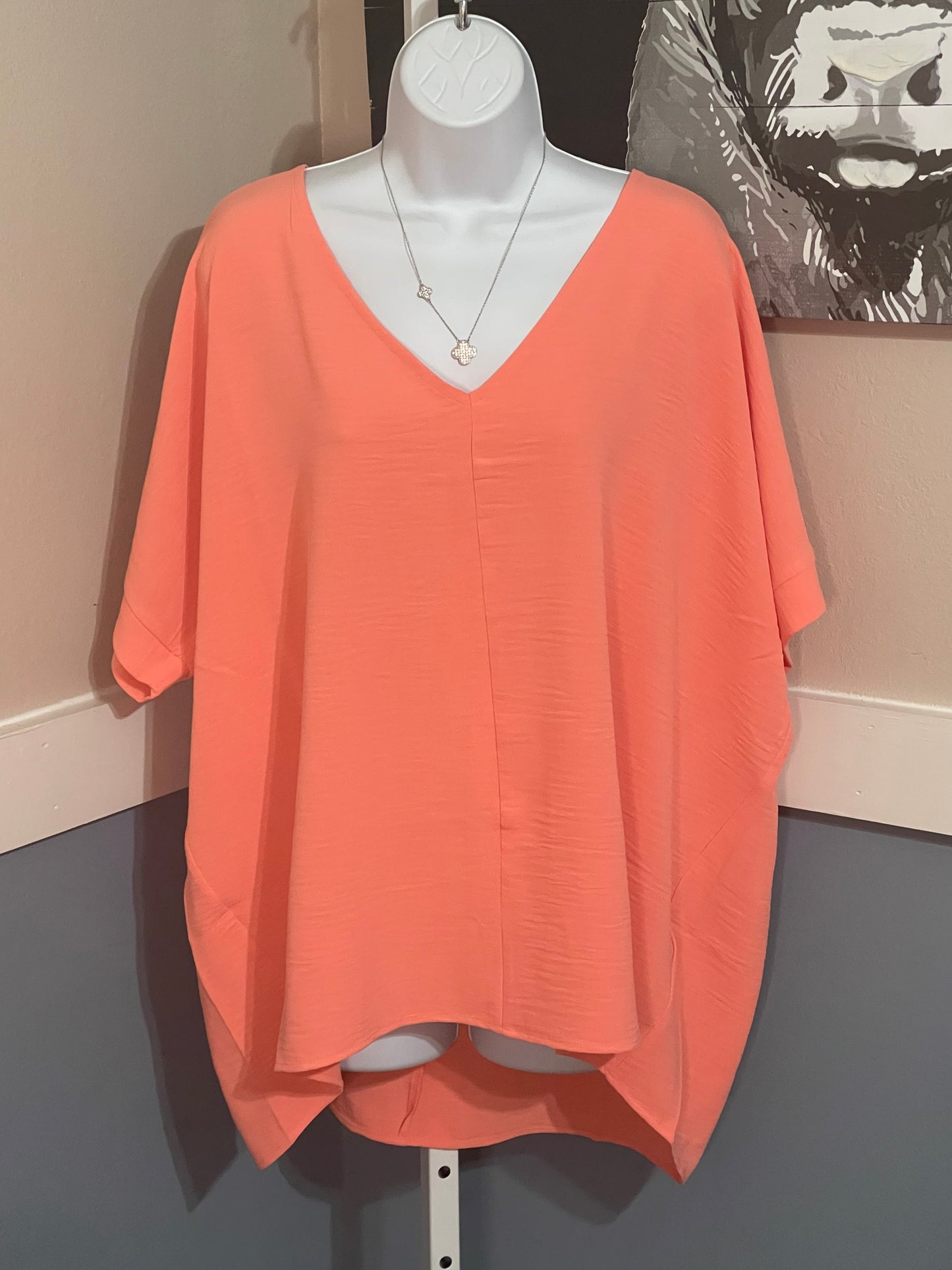 Casual V-neck Top