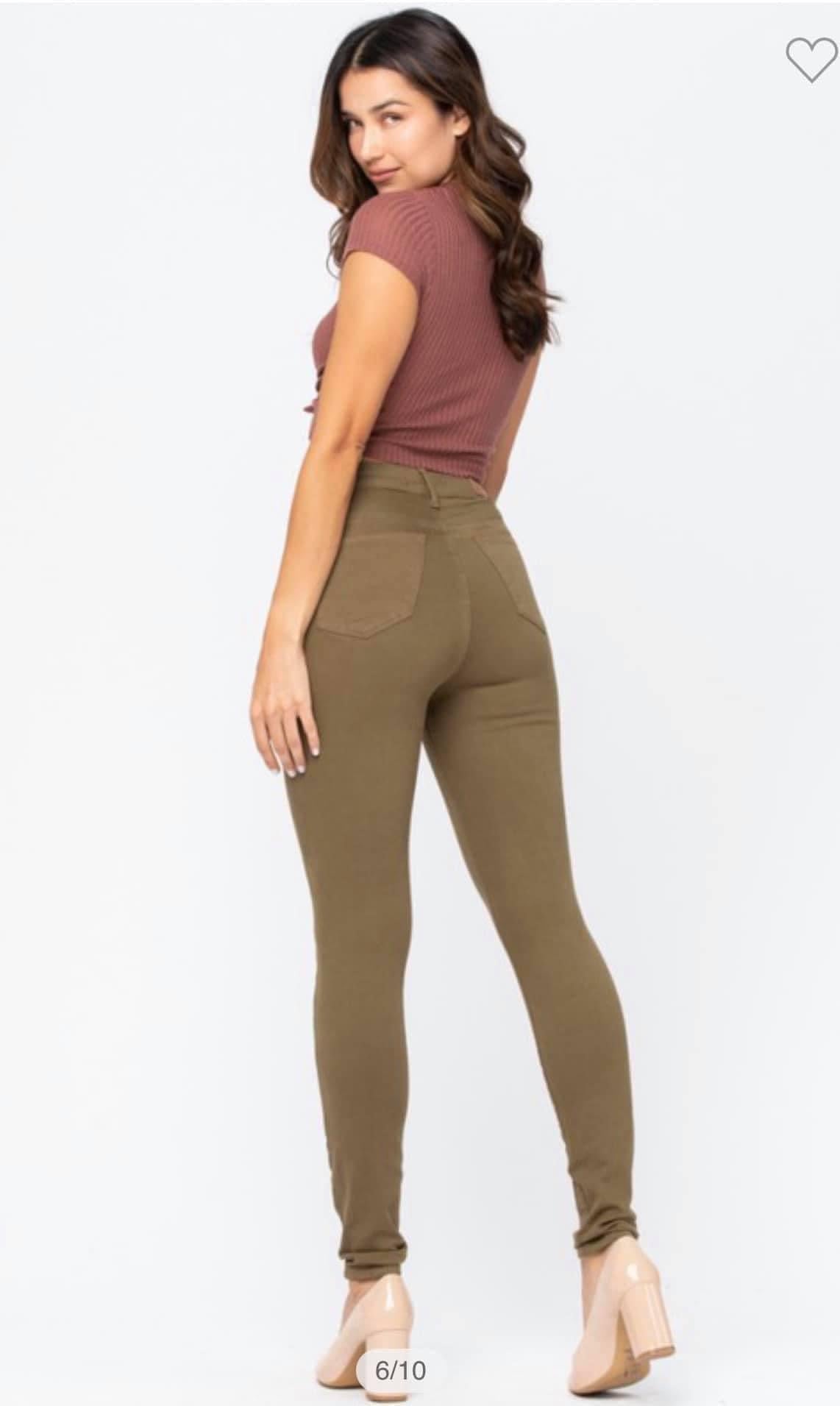 Olive Skinny Jeans