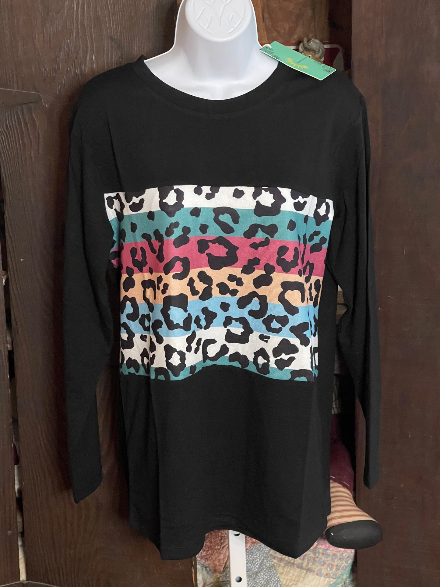 Colorful Leopard Top