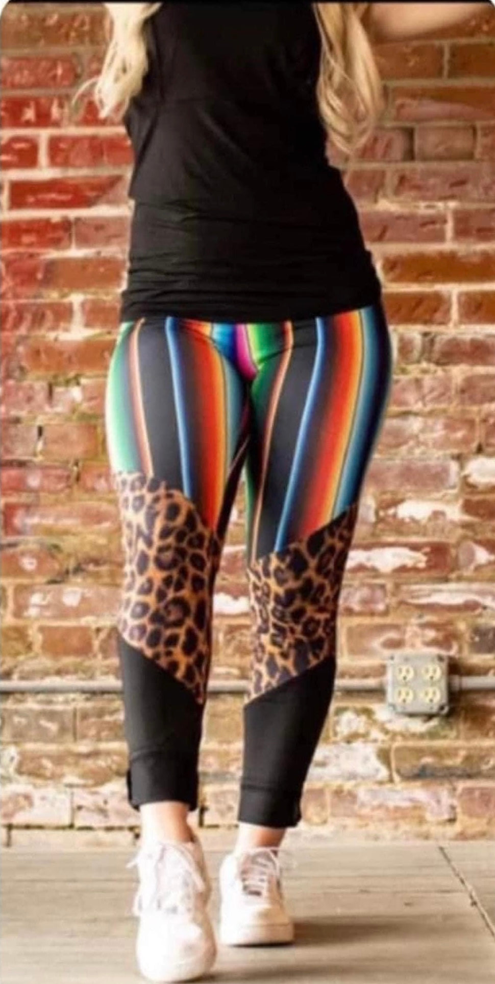 Serape Leopard Leggings