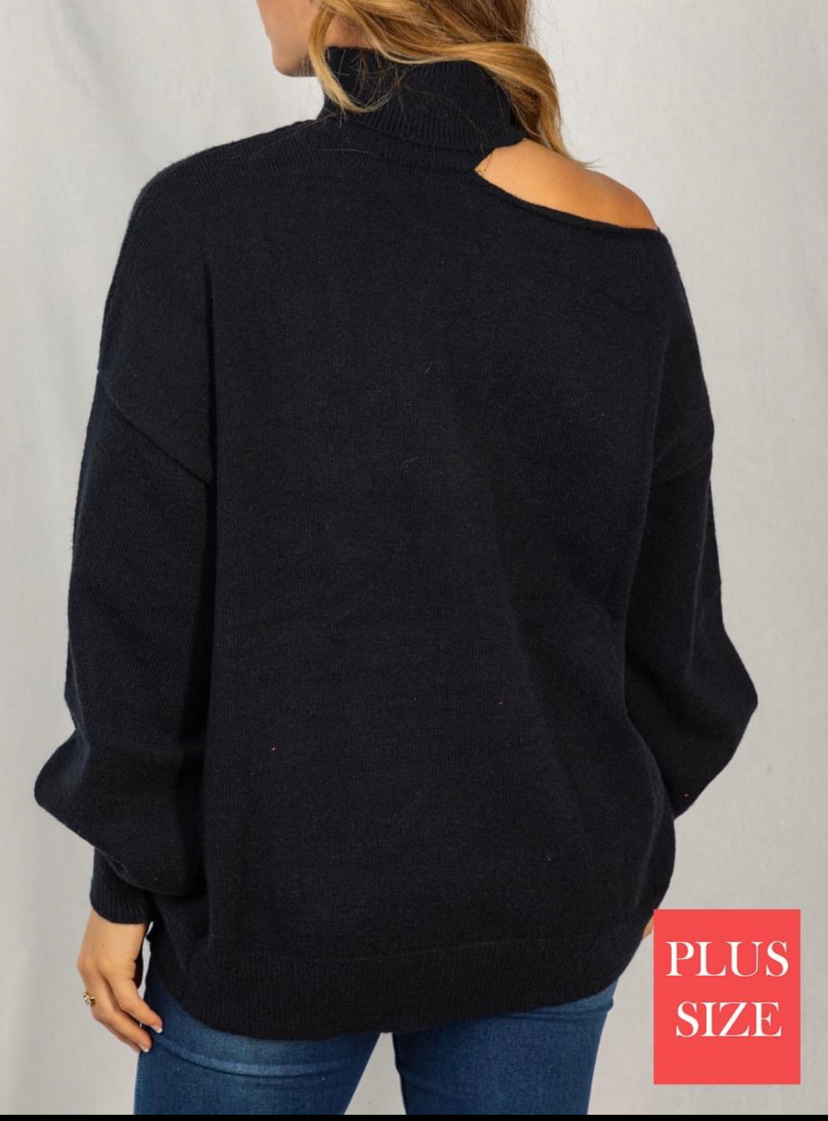 Open shoulder Sweater