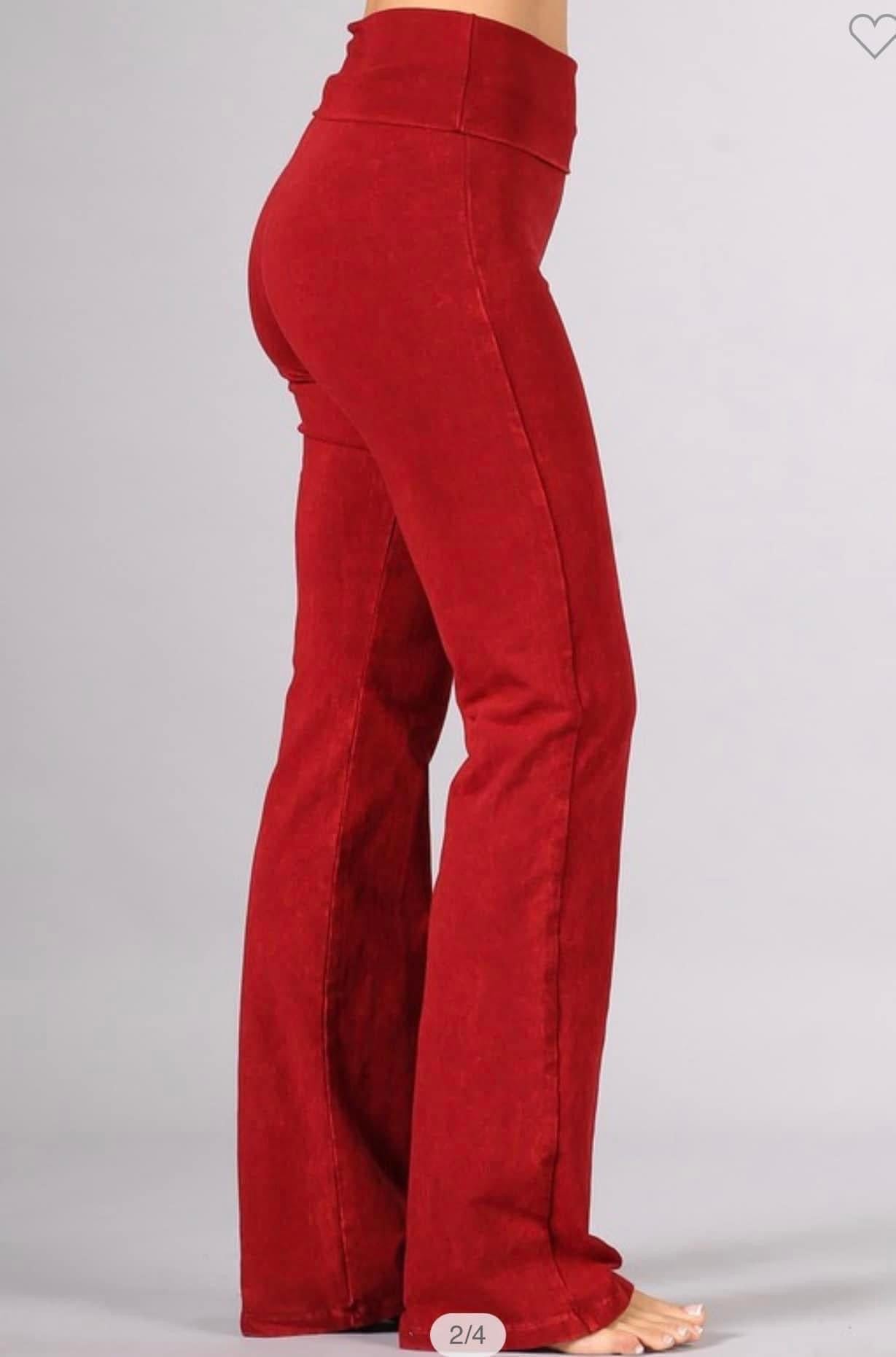 Mineral wash Bootcut pants