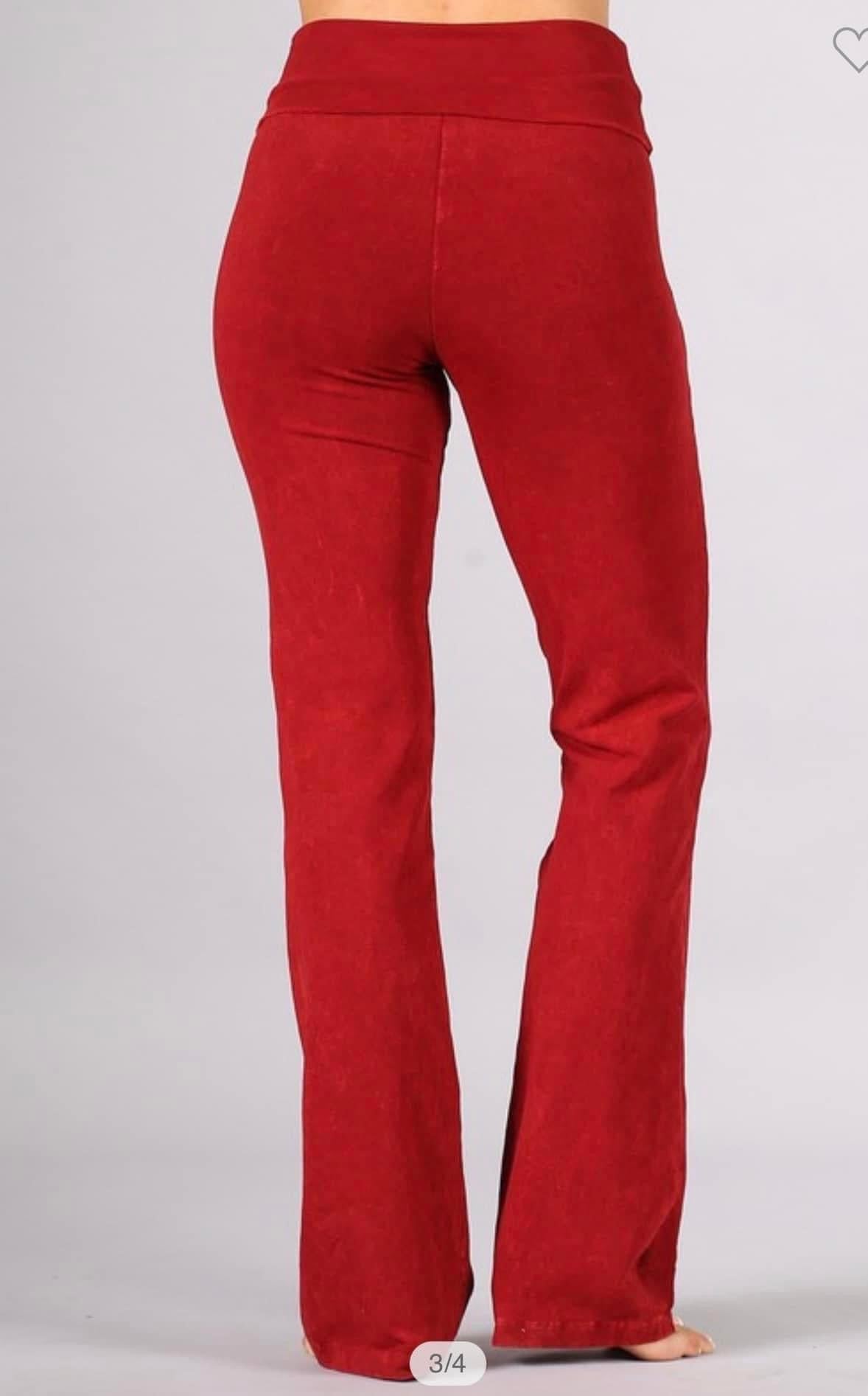 Mineral wash Bootcut pants