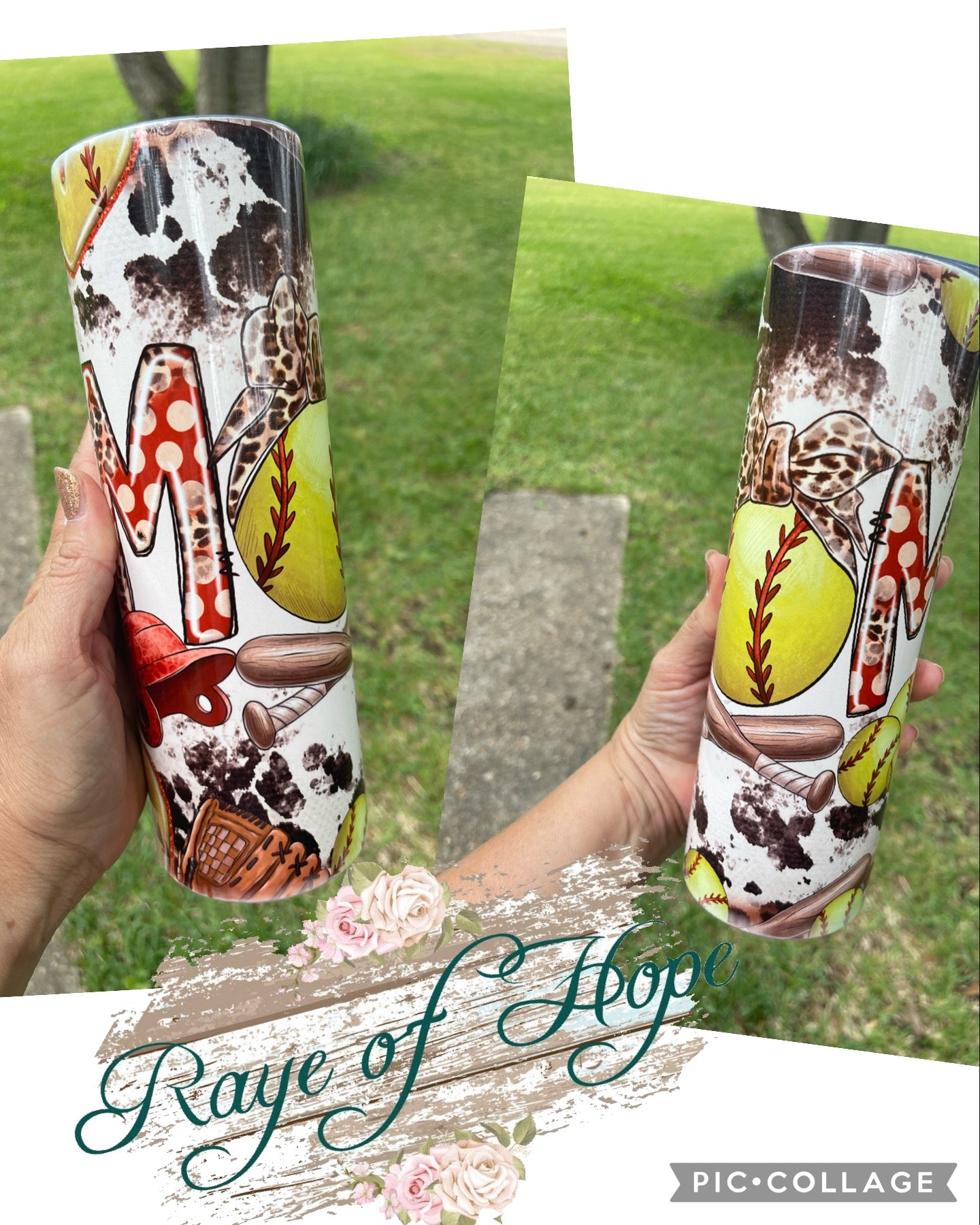Baseball & Softball Mom Tumbler