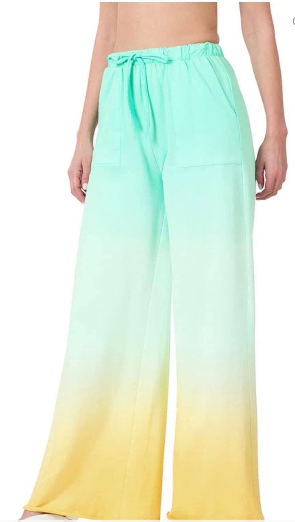 Dip dye Terry Pants