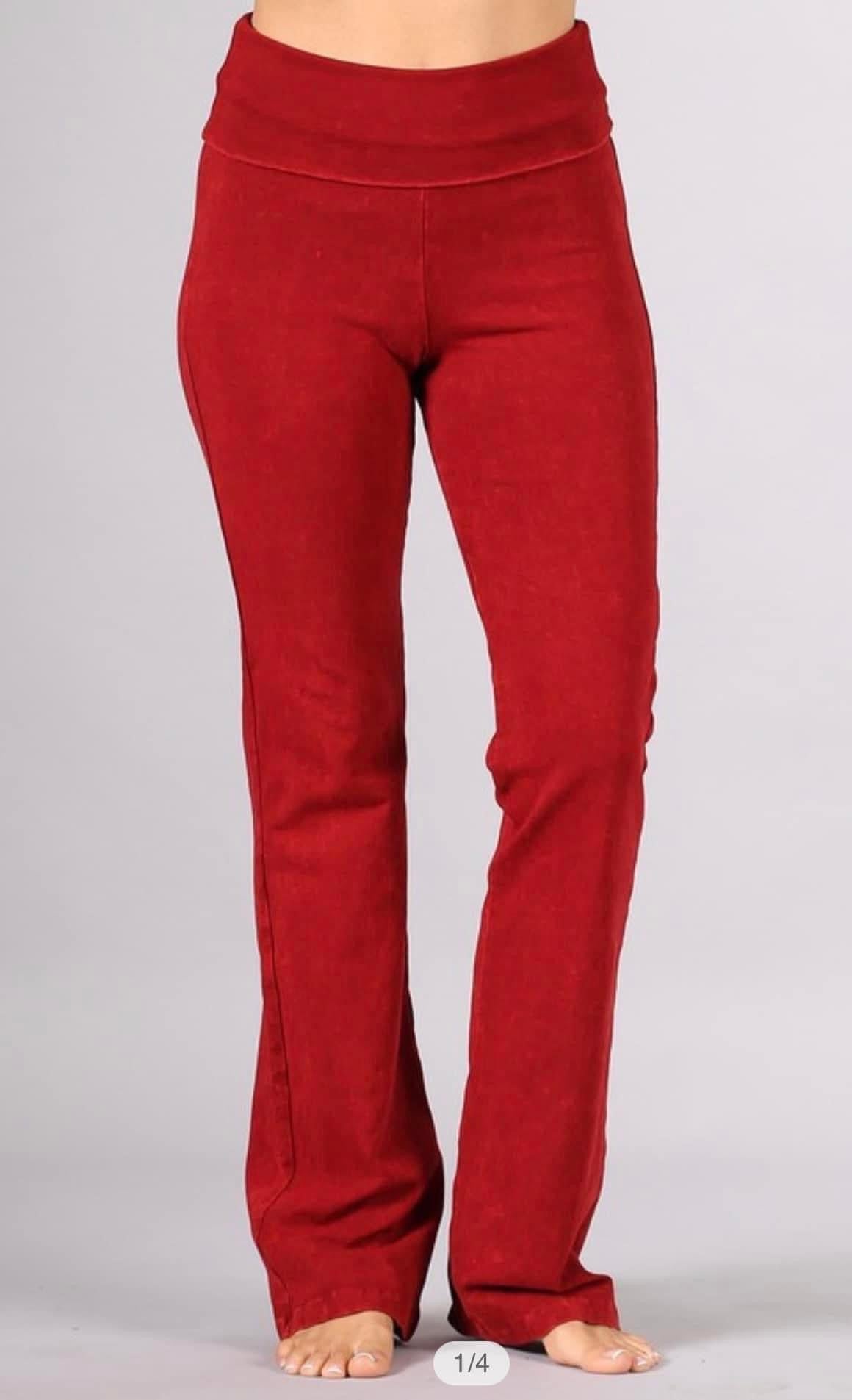 Mineral wash Bootcut pants