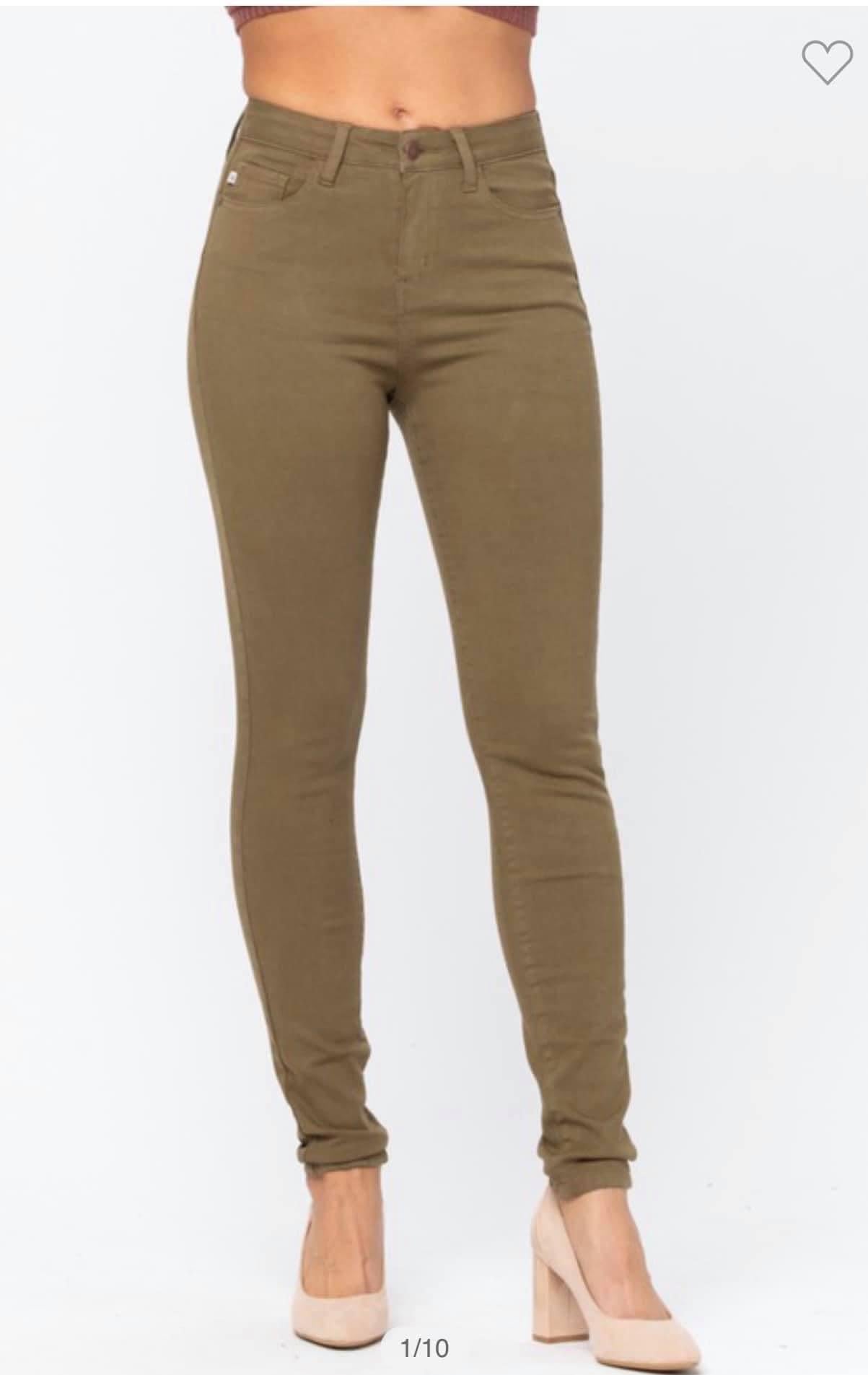 Olive Skinny Jeans