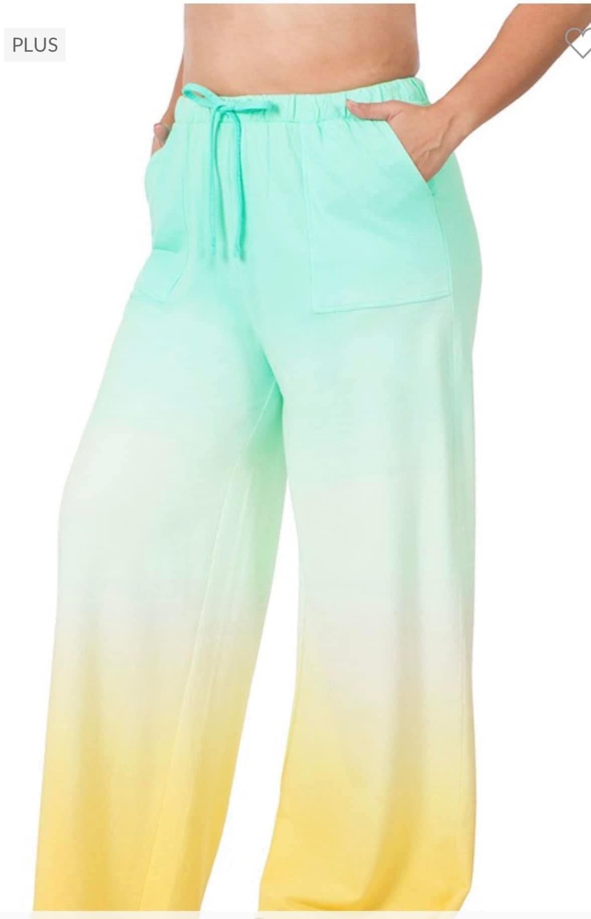 Dip dye Terry Pants
