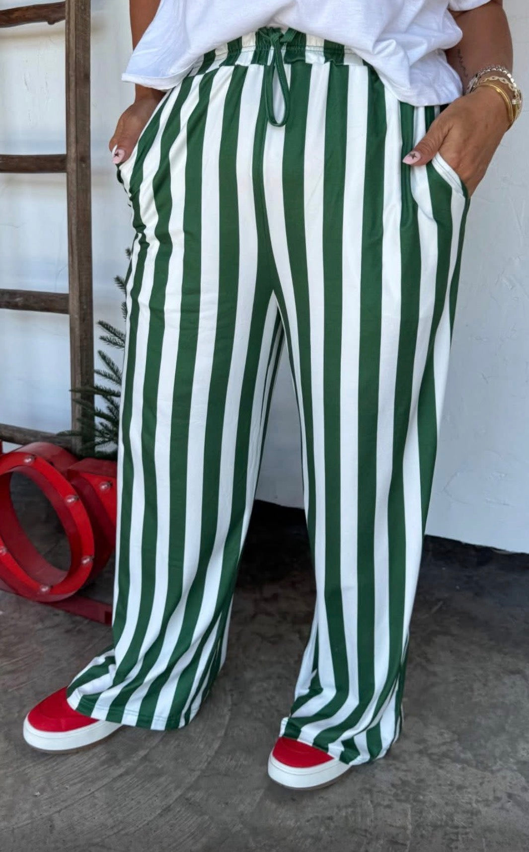 Vertical Stripe Pants