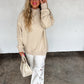 MOCK NECK POCKET PULLOVER