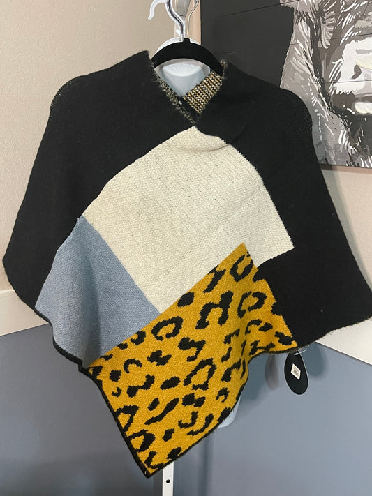 Leopard patch Poncho