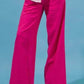 Smocked waist linen pants