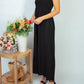 Square neck Knit jumpsuit