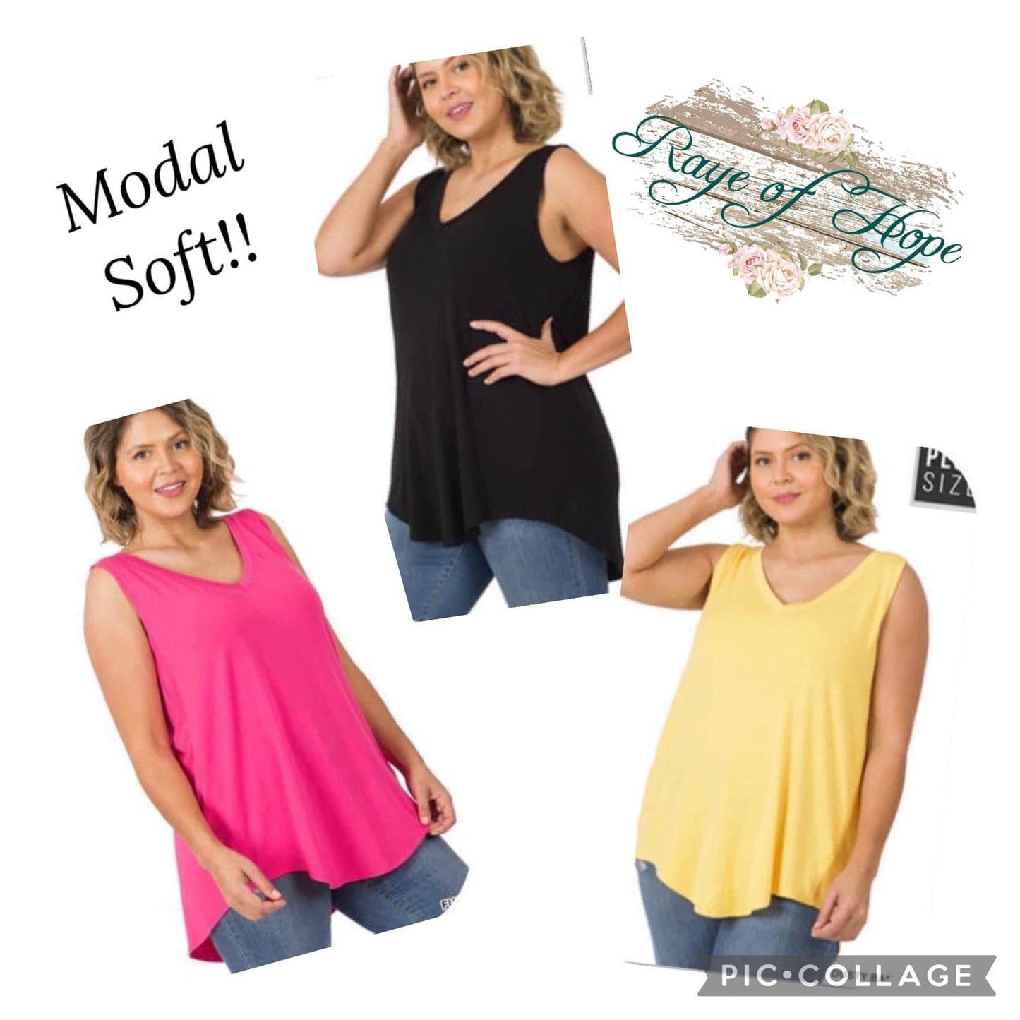 Modal V Neck Tanks