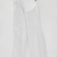 Smocked waist linen pants