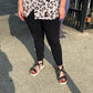 Plus Cropped Capri pants with Slit